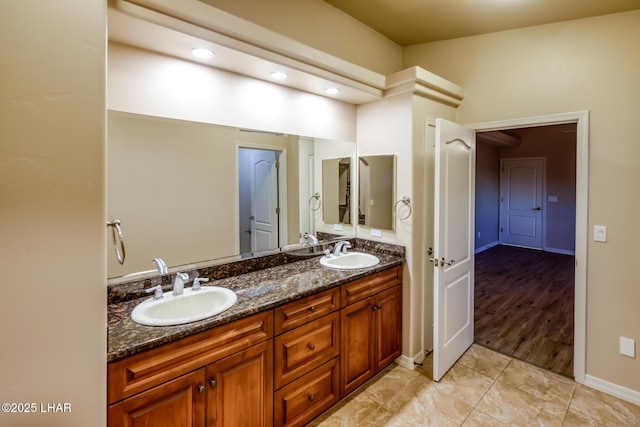 879 Window Rock Plz, Lake Havasu City, AZ 86406 - full bathroom with double vanity and baseboards