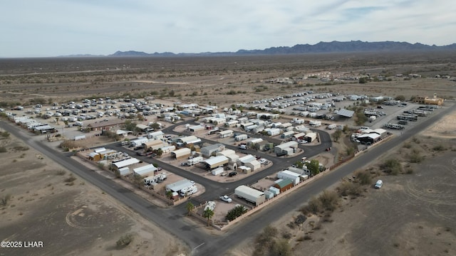 aerial view featuring a mountain view