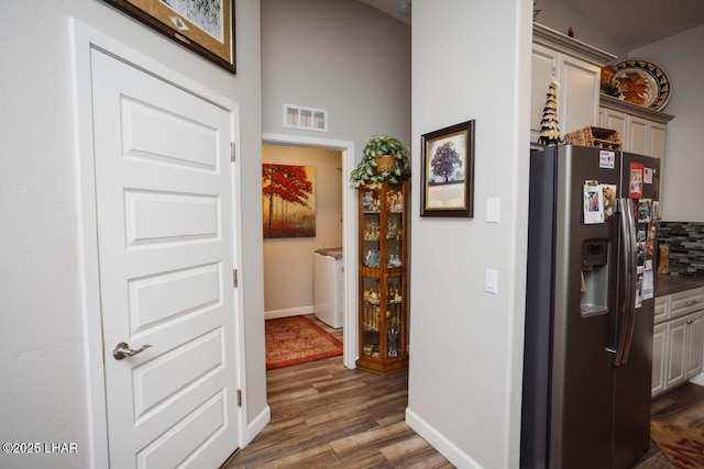 2870 Havasupai Blvd, Lake Havasu City, AZ 86404 - hallway with dark wood-style flooring and baseboards