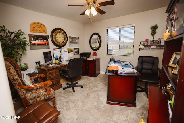 2870 Havasupai Blvd, Lake Havasu City, AZ 86404 - office featuring a ceiling fan, carpet floors, and baseboards