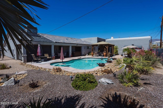 2870 Havasupai Blvd, Lake Havasu City, AZ 86404 - view of pool with a gazebo, a patio area, and fence