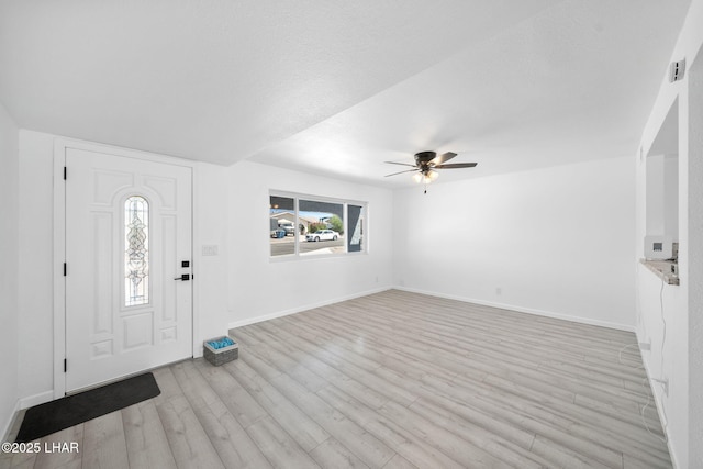 2870 Cisco Dr S, Lake Havasu City, AZ 86403 - foyer entrance featuring healthy amount of natural light, ceiling fan, and light wood-type flooring