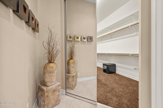 8480 Miraleste Shores Dr, Parker, AZ 85344 - spacious closet with light carpet and light tile patterned floors
