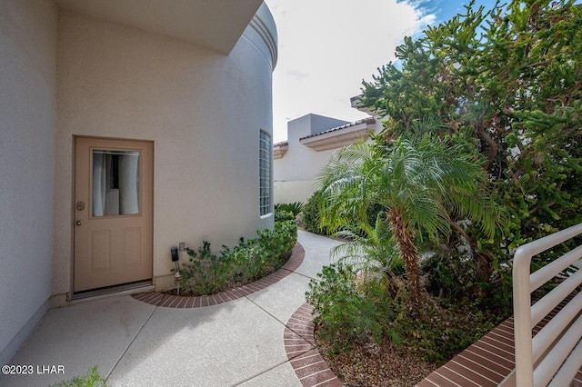 8480 Miraleste Shores Dr, Parker, AZ 85344 - doorway to property with stucco siding