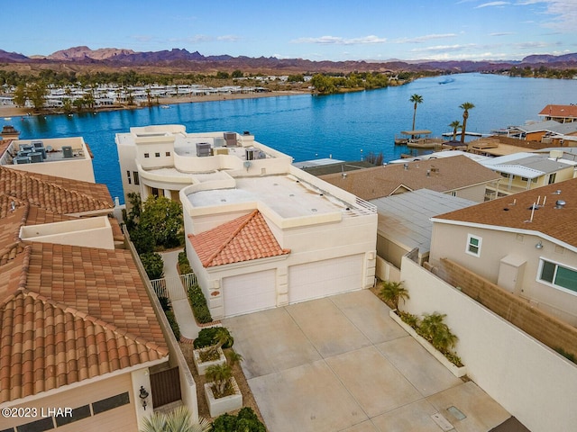 8480 Miraleste Shores Dr, Parker, AZ 85344 - aerial view of a water and mountain view