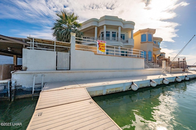 8480 Miraleste Shores Dr, Parker, AZ 85344 - dock area featuring a water view