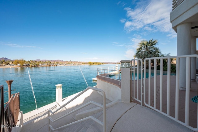 8480 Miraleste Shores Dr, Parker, AZ 85344 - balcony featuring a water view