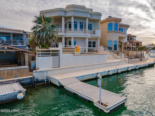 8480 Miraleste Shores Dr, Parker, AZ 85344 - dock featuring a water view