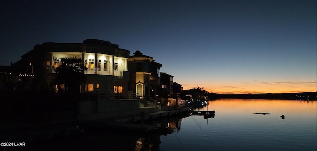 8480 Miraleste Shores Dr, Parker, AZ 85344 - water view with a dock