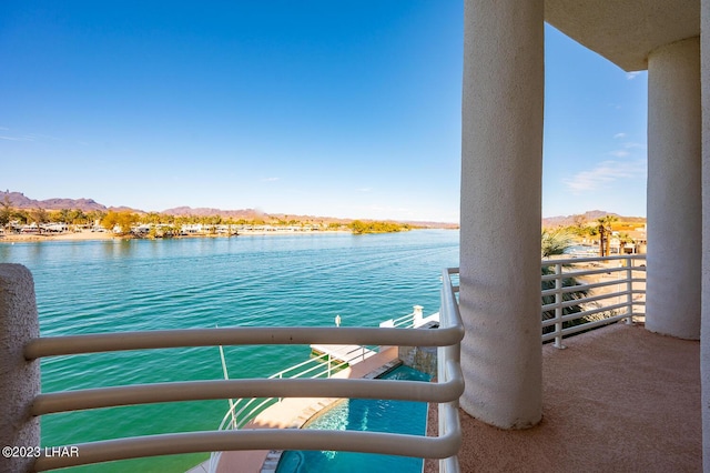 8480 Miraleste Shores Dr, Parker, AZ 85344 - water view with a mountain backdrop