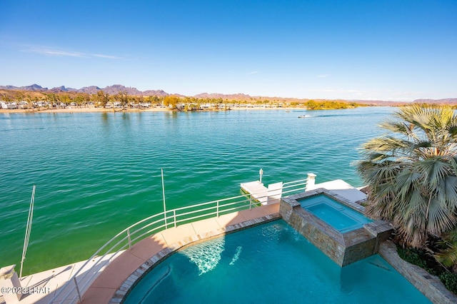 8480 Miraleste Shores Dr, Parker, AZ 85344 - water view with mountains