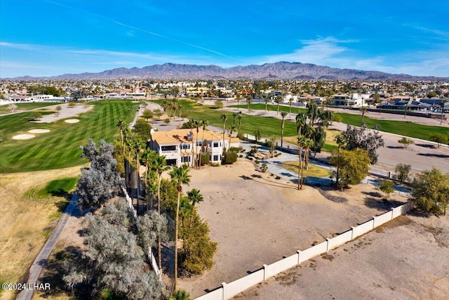 aerial view featuring a mountain view