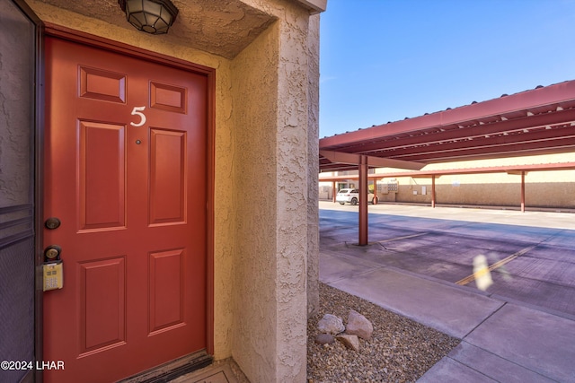 view of entrance to property