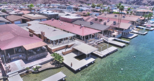 8858 Moovalya Dr, Parker, AZ 85344 - bird's eye view with a water view
