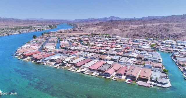 8858 Moovalya Dr, Parker, AZ 85344 - birds eye view of property with a water and mountain view