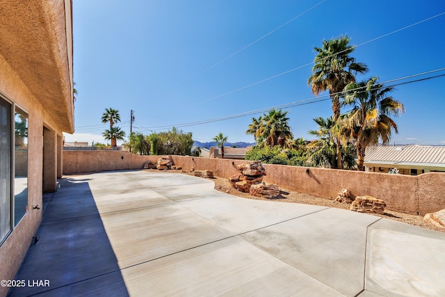 view of patio / terrace with a fenced backyard