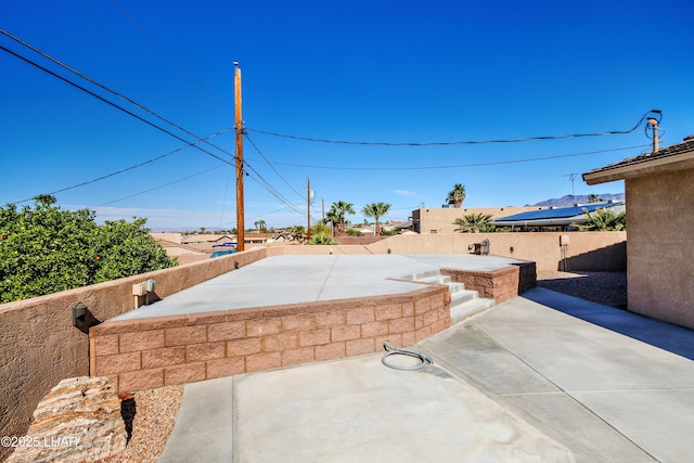 view of patio / terrace featuring a fenced backyard