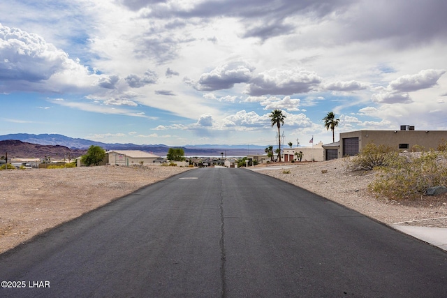 view of street featuring a mountain view