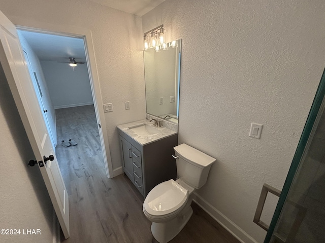256 Lake Havasu Ave S Unit B75, Lake Havasu City, AZ 86403 - bathroom with vanity, hardwood / wood-style floors, and toilet