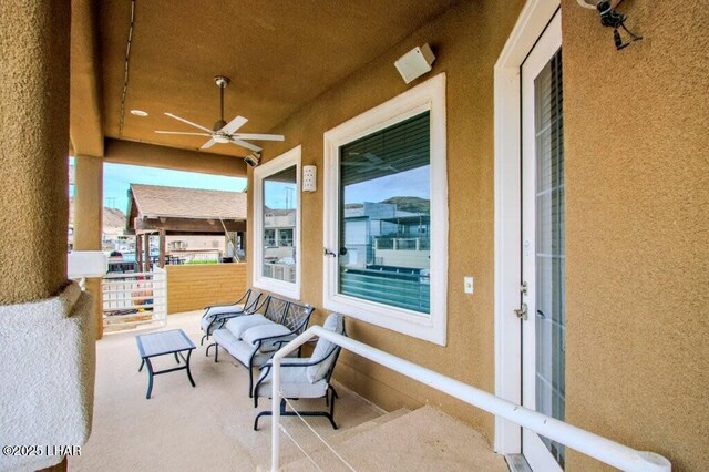 8839 Yaqui Loop, Parker, AZ 85344 - view of patio / terrace with a ceiling fan