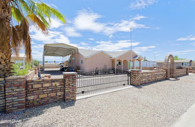 49605 Felspar Ave, Quartzsite, AZ 85346 - gate with a fenced front yard