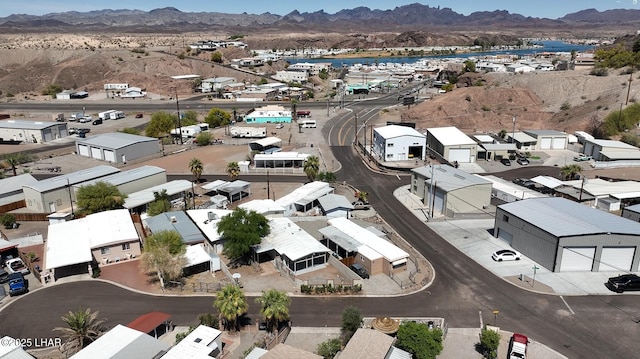 31447 Marine Dr, Parker, AZ 85344 - birds eye view of property with a residential view and a mountain view