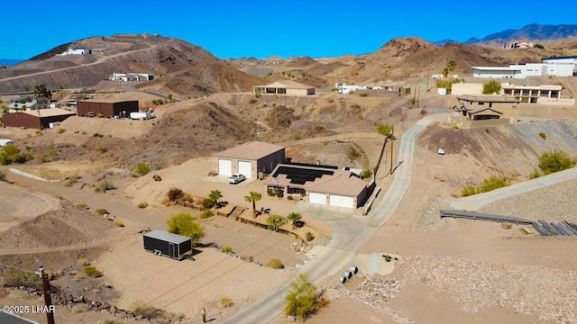 aerial view featuring a mountain view