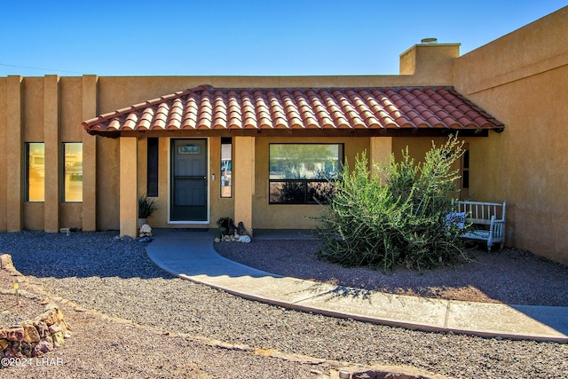 view of pueblo-style house