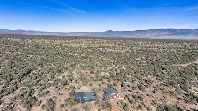 aerial view featuring a mountain view