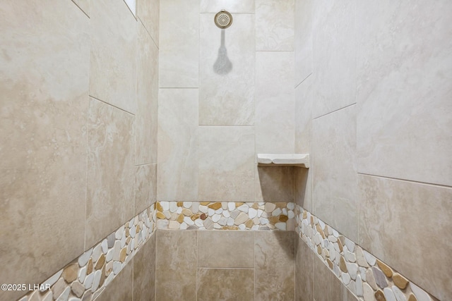 room details featuring tiled shower