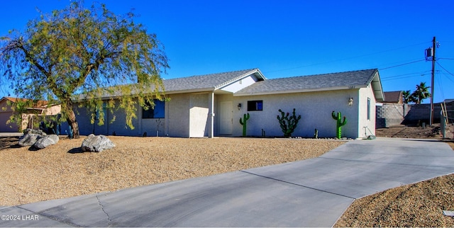 view of ranch-style house