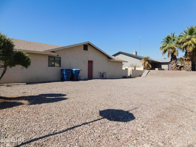 view of back of property