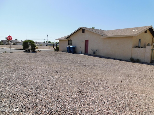 view of side of property