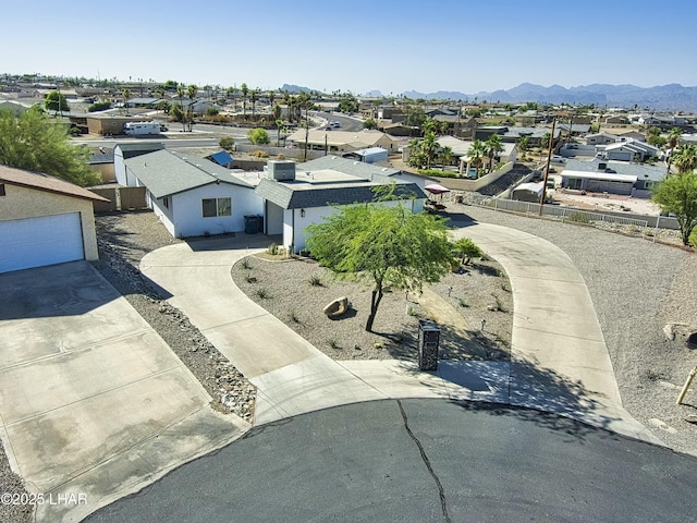 610 Roamer Ln, Lake Havasu City, AZ 86403 - bird's eye view with a mountain view and a residential view