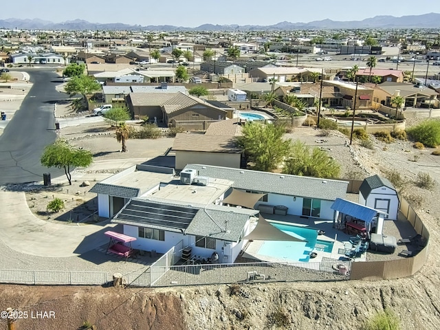 610 Roamer Ln, Lake Havasu City, AZ 86403 - birds eye view of property featuring a mountain view and a residential view