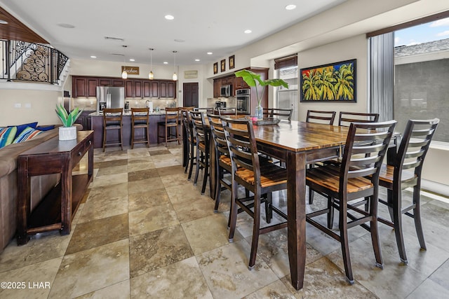8652 Hopi Dr, Parker, AZ 85344 - dining room featuring recessed lighting and healthy amount of natural light