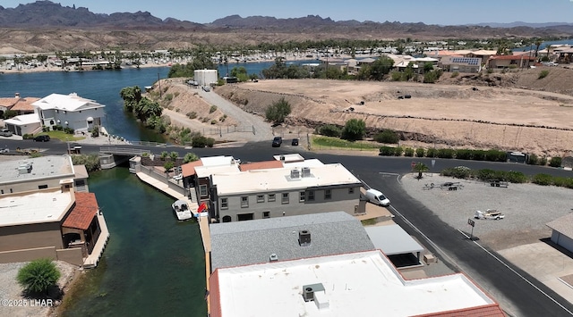 8652 Hopi Dr, Parker, AZ 85344 - aerial view of residential area featuring a water and mountain view