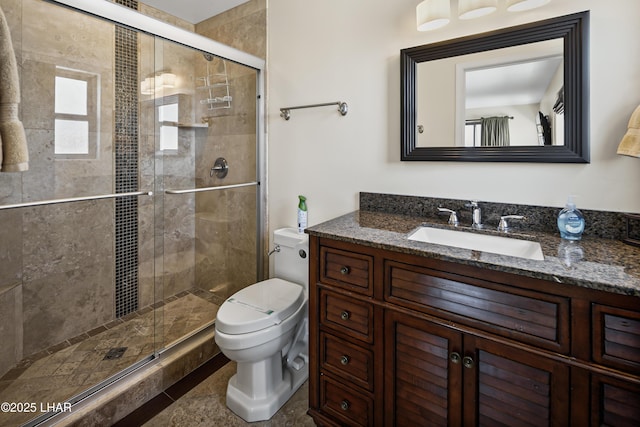 8652 Hopi Dr, Parker, AZ 85344 - bathroom featuring vanity and a shower stall