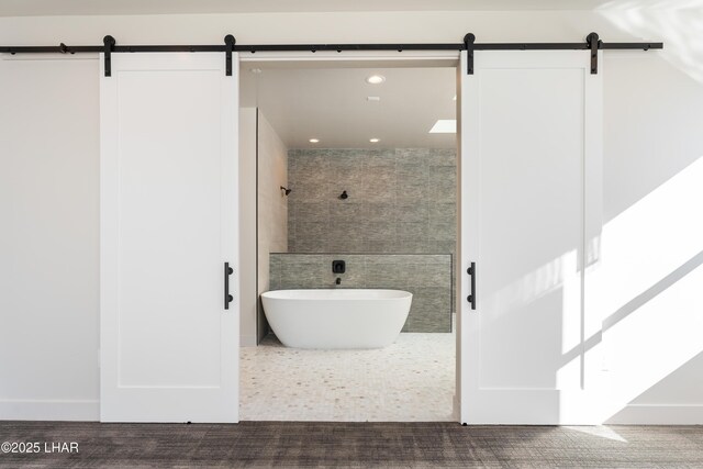 bathroom featuring a bathing tub