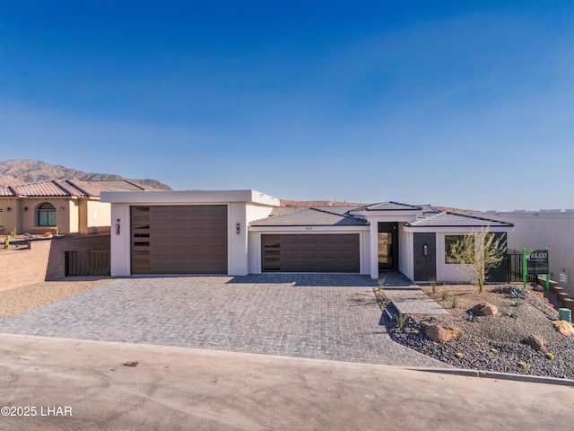 view of front of house featuring a garage