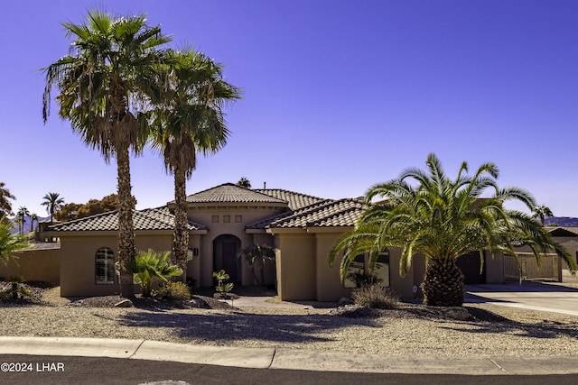 view of mediterranean / spanish house