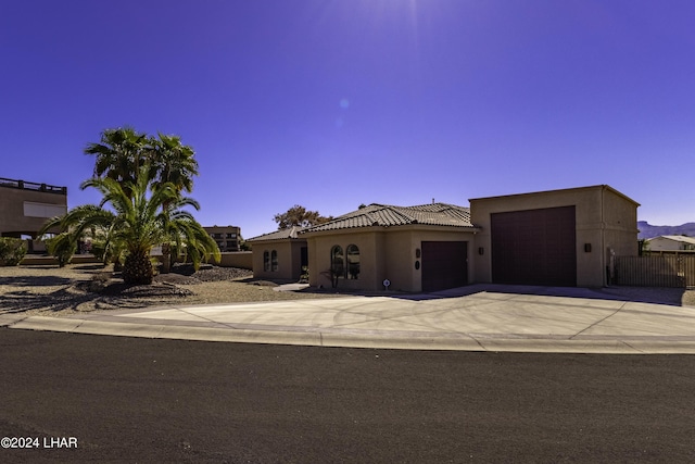 view of front of house featuring a garage