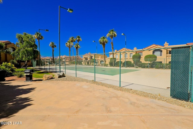 view of tennis court