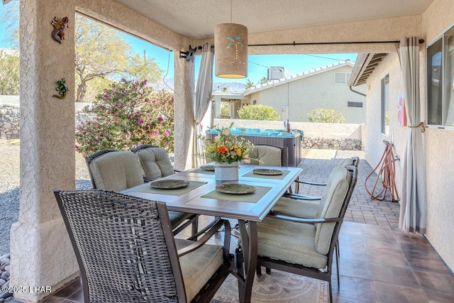 view of patio / terrace with outdoor dining area