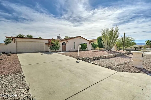 ranch-style house with a garage