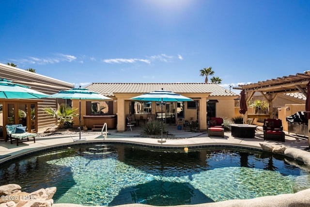 2641 Palo Verde Blvd N, Lake Havasu City, AZ 86404 - pool featuring a patio and a pergola