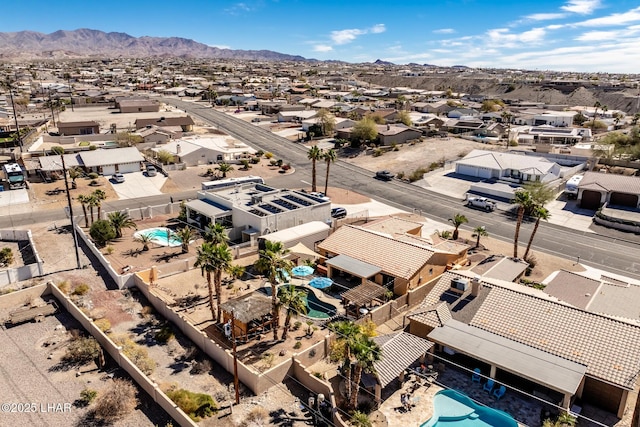 2641 Palo Verde Blvd N, Lake Havasu City, AZ 86404 - birds eye view of property with a residential view and a mountain view
