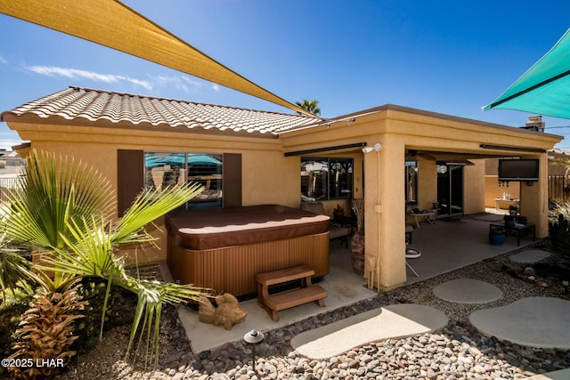 2641 Palo Verde Blvd N, Lake Havasu City, AZ 86404 - view of patio / terrace featuring a hot tub