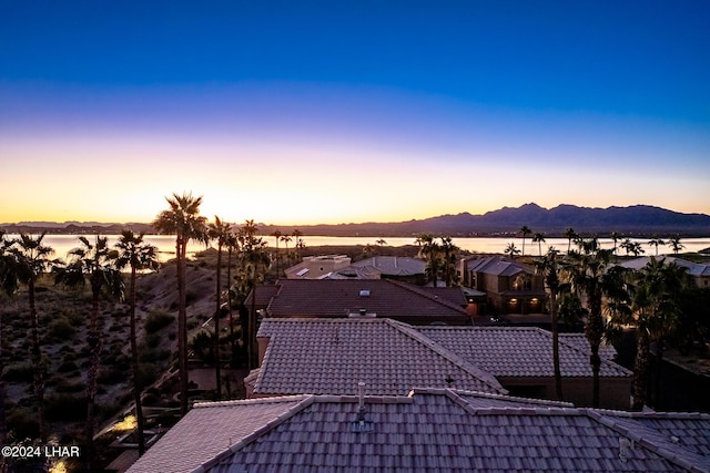 1351 London Bridge Rd Unit 2, Lake Havasu City, AZ 86404 - details with a mountain view and a tile roof