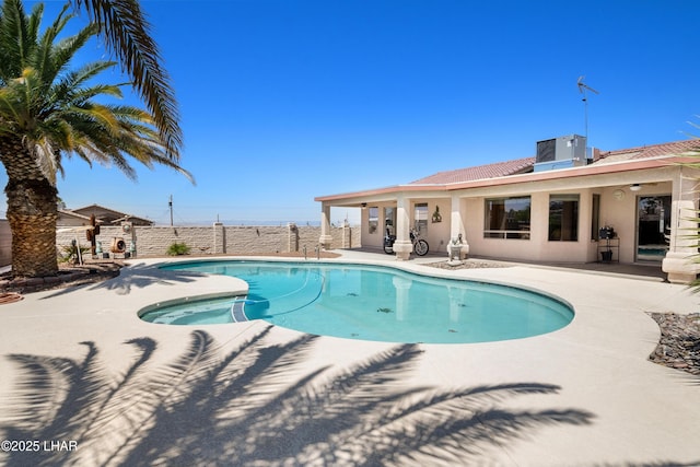 3712 Tahitian Dr, Lake Havasu City, AZ 86406 - view of swimming pool featuring a patio and cooling unit